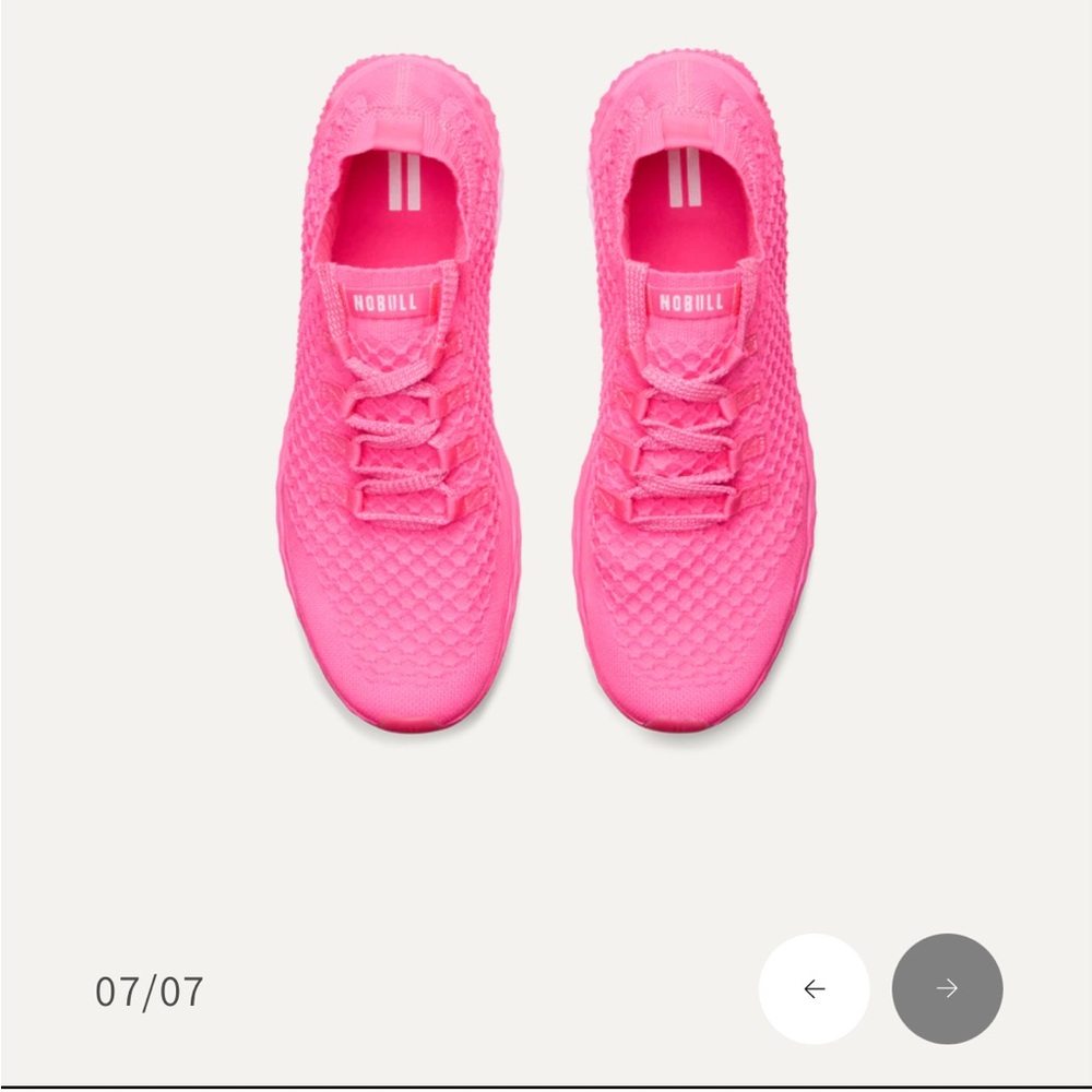 NEW- NoBull Pink Allday Knit Ripstop Running Shoes- Women's 8.5 - Picture 6 of 12